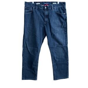 Alberto Mens Jeans Blue Denim Stone Modern Fit Stretch 38x34 (37x28)